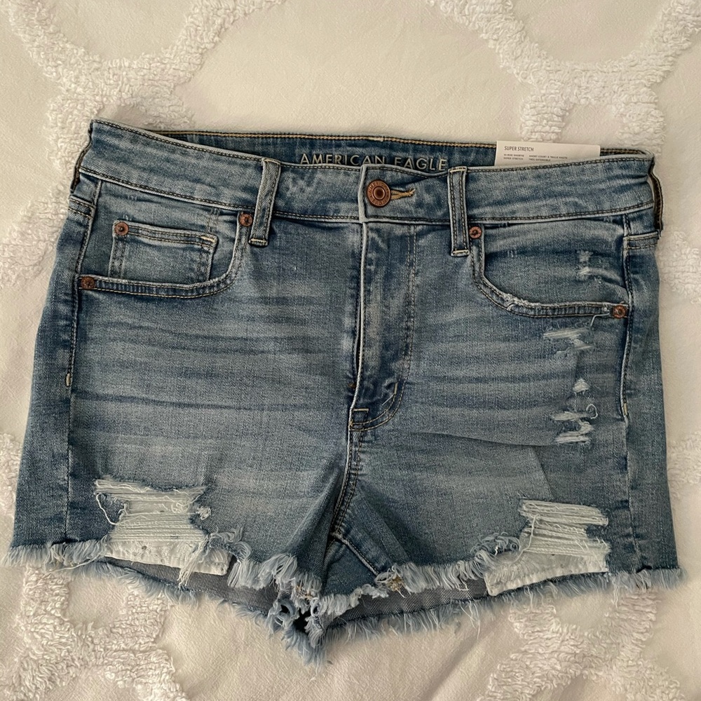 NWT American Eagle Hi-Rise Shortie Shorts Size 12